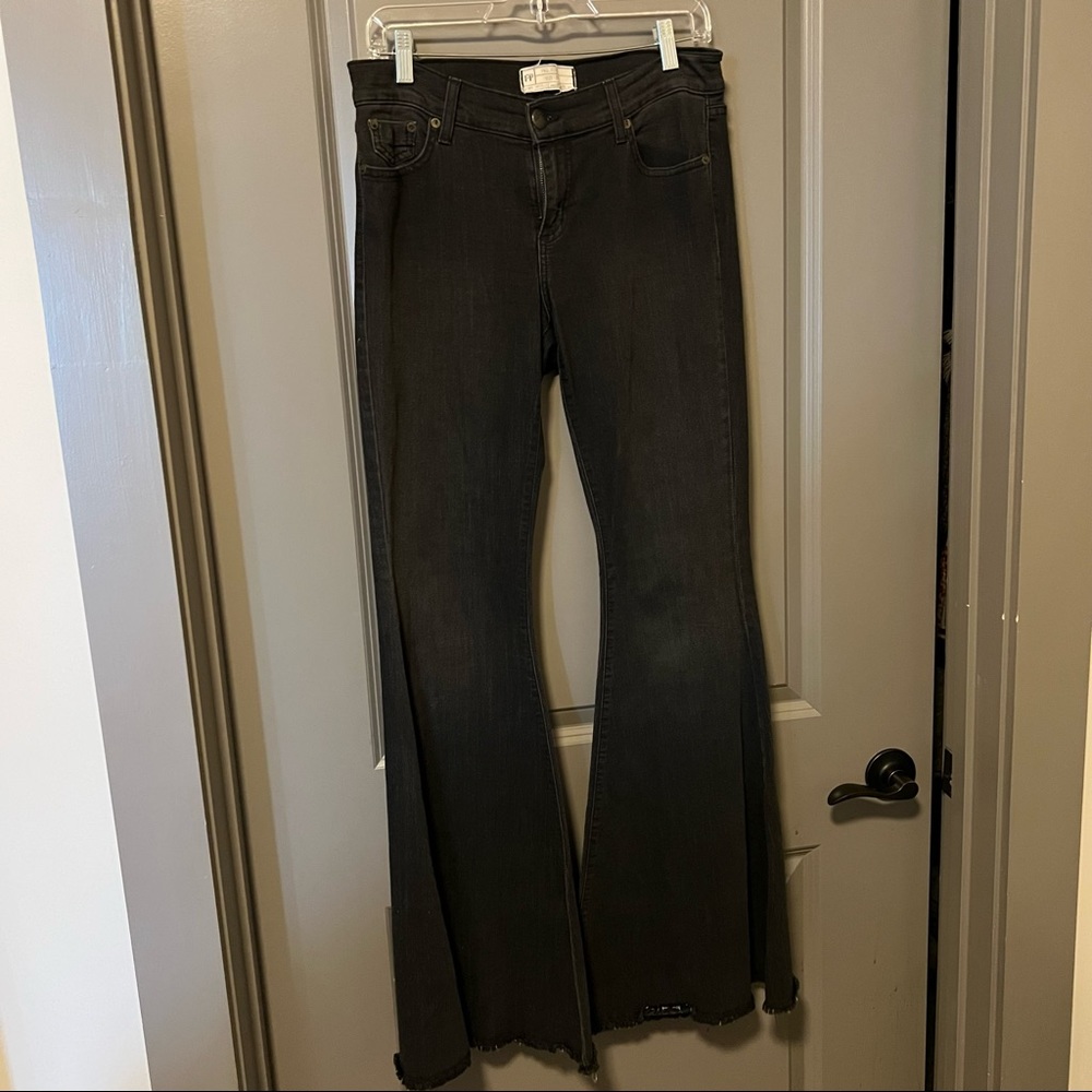 Free People black flare jeans